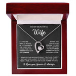 To My Beautiful Wife – Sentimental Jewellery Set | Meaningful Gift for Wife