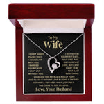 To My Wife Forever Love Necklace Gifts Set