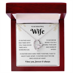 To My Beautiful Wife – Sparkling Jewellery Gift Set with Message Card