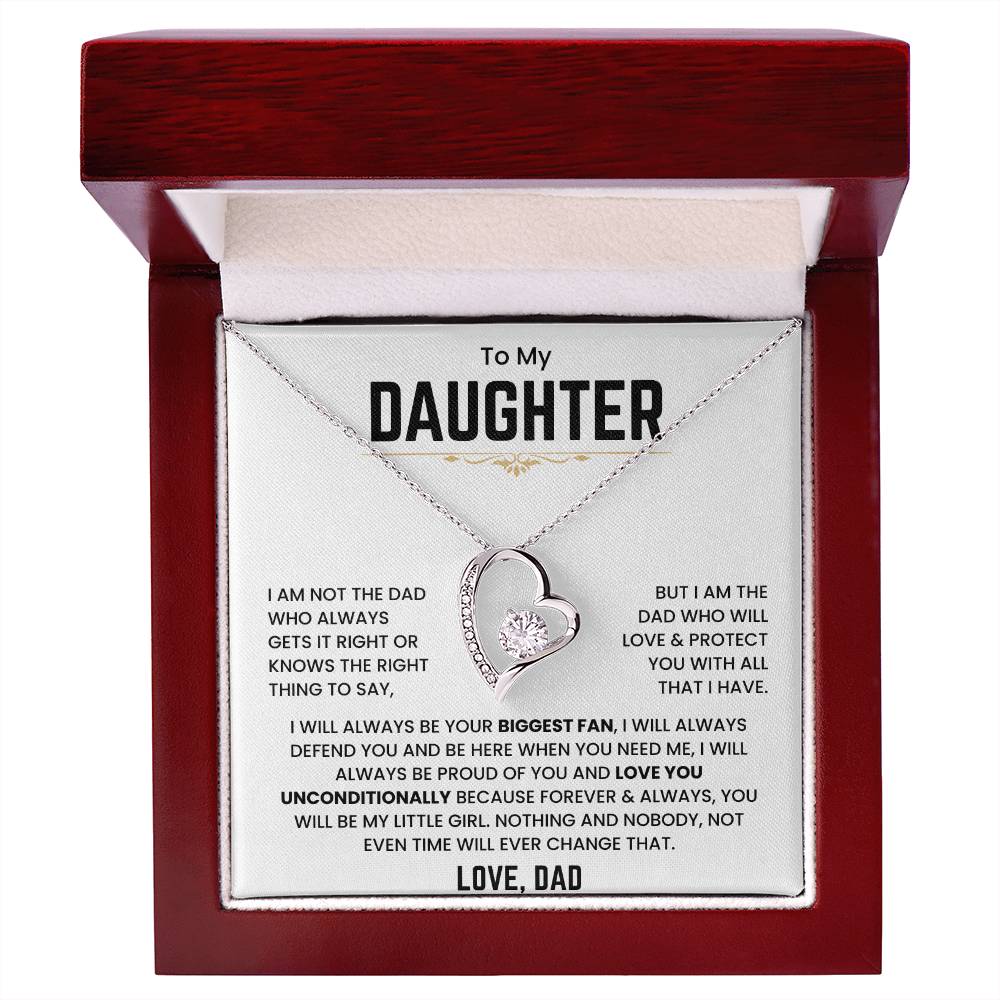 To My Daughter - I Will Always Be Your Biggest Fan - Forever Love Necklace