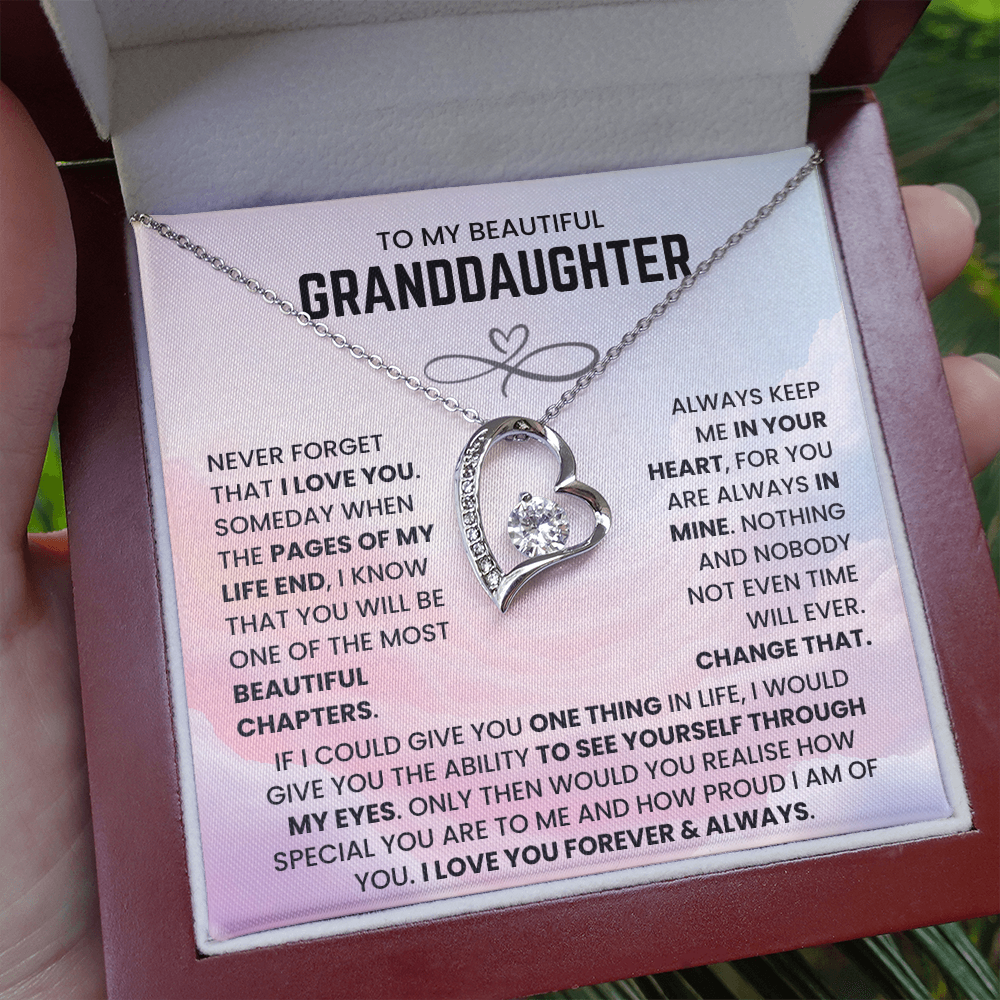 To My Beautiful Granddaughter - You Will Be One of The Most Beautiful Chapters - Necklace