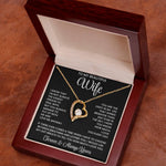 To My  Beautiful Wife – Heart Pendant Necklace Gift Box | Perfect for Her
