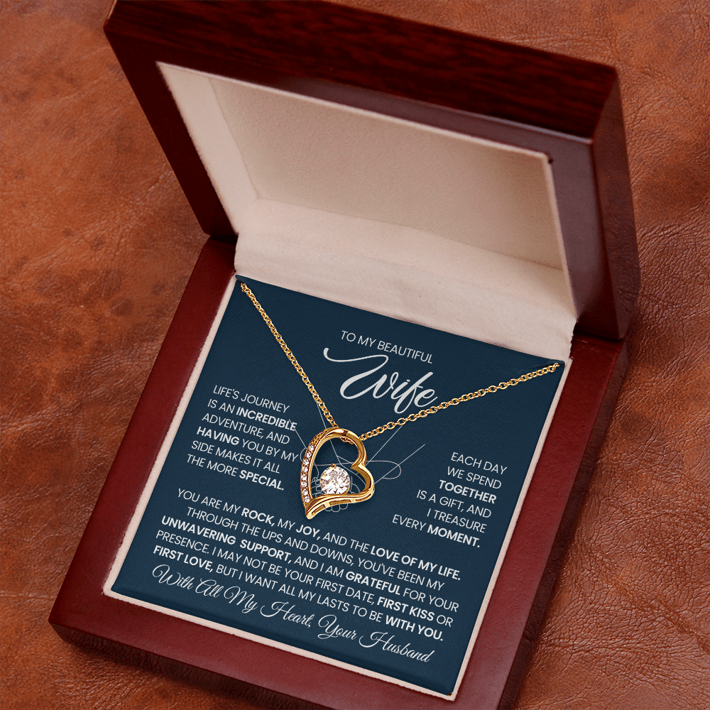 To My Wife - You Are My Rock, My Joy, And The Love of My Life - Necklace