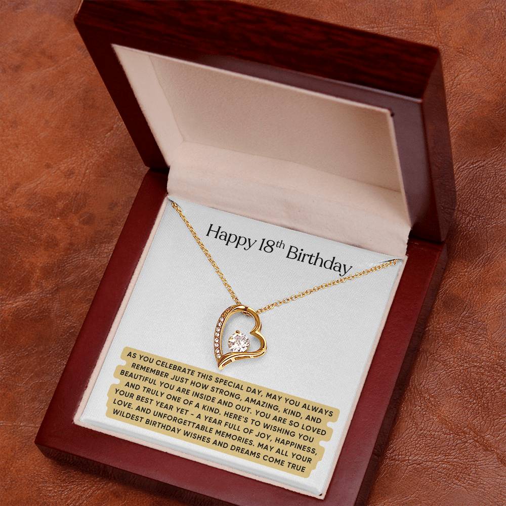 Happy 18th Birthday Gift for Her - Necklace