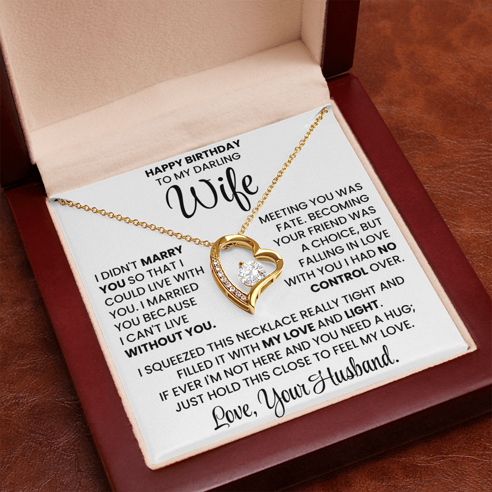 Happy Birthday Necklace Gift Set for Wife BDY01
