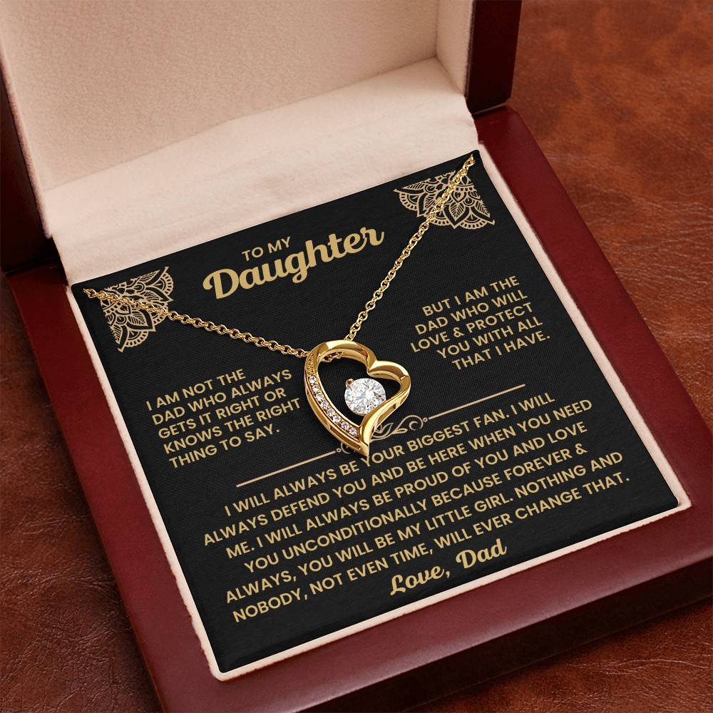 To My Daughter - I Will Love & Protect You - Necklace