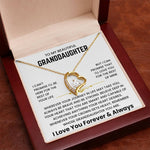 To My Granddaughter Necklace - Gift for Granddaughter
