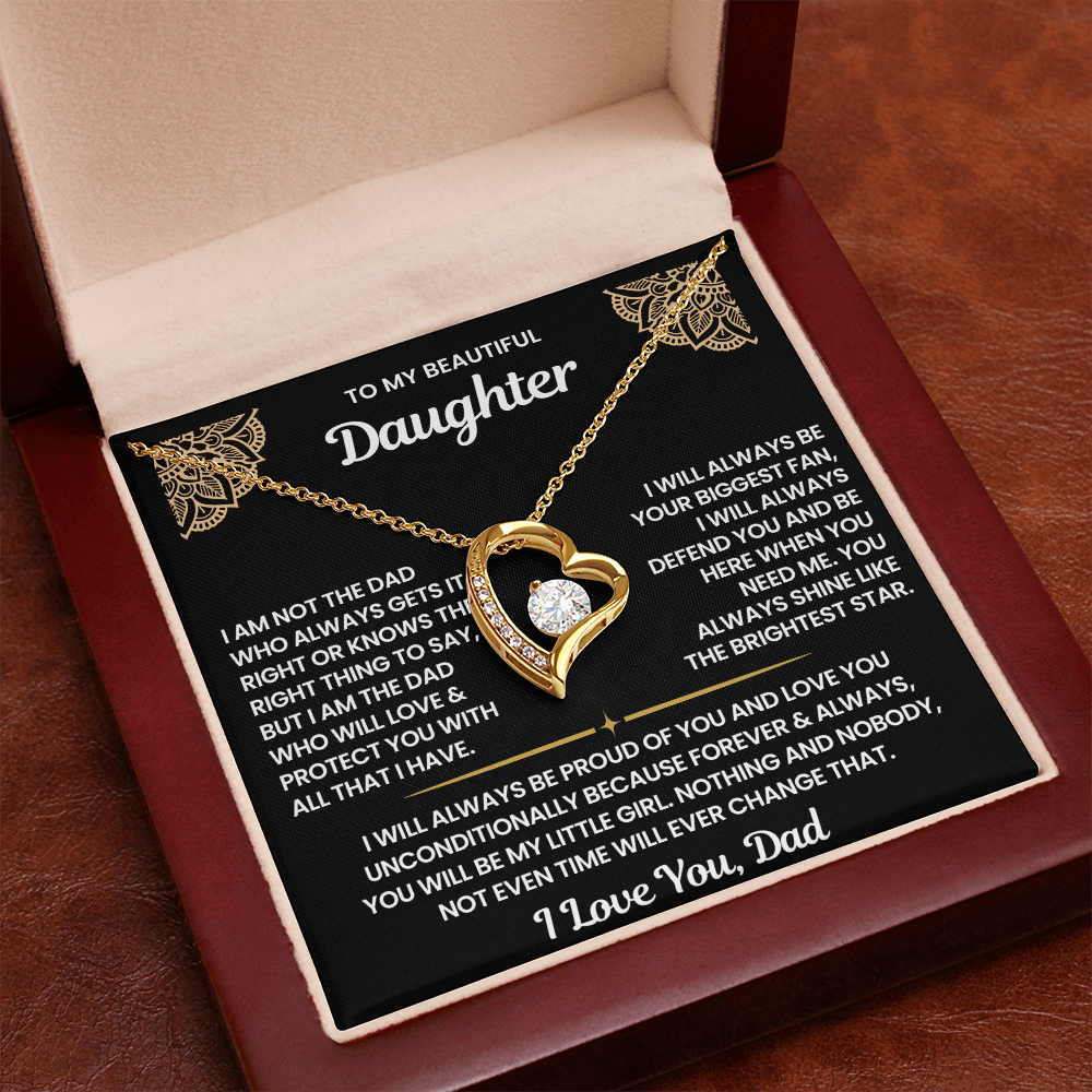 To My Daughter Necklace Gift Set from Dad | Lux321