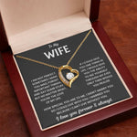 To My Wife Forever Love Necklace Gift Set - Lux321