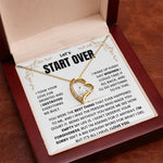 Let's Start Over Forever Love Necklace For Her- Meaningful Sorry Gift for Her