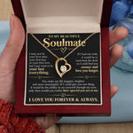 To My Beautiful Soulmate Gift Set Necklace Lux111