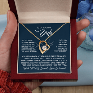 To My Wife - You Are My Rock, My Joy, And The Love of My Life - Necklace