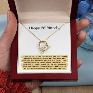 Happy 18th Birthday Gift for Her - Necklace