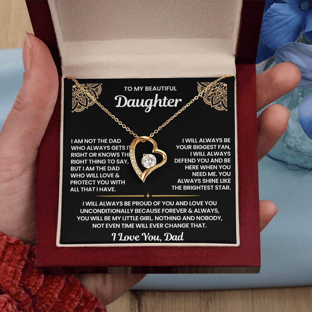 To My Daughter Necklace Gift Set from Dad | Lux321