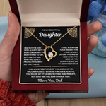 To My Daughter Necklace Gift Set from Dad | Lux321