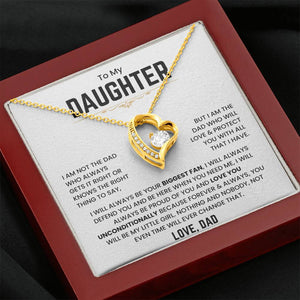 To My Daughter - I Will Always Be Your Biggest Fan - Forever Love Necklace