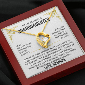 To My Granddaughter - I'll Love You For The Rest of Mine - Necklace