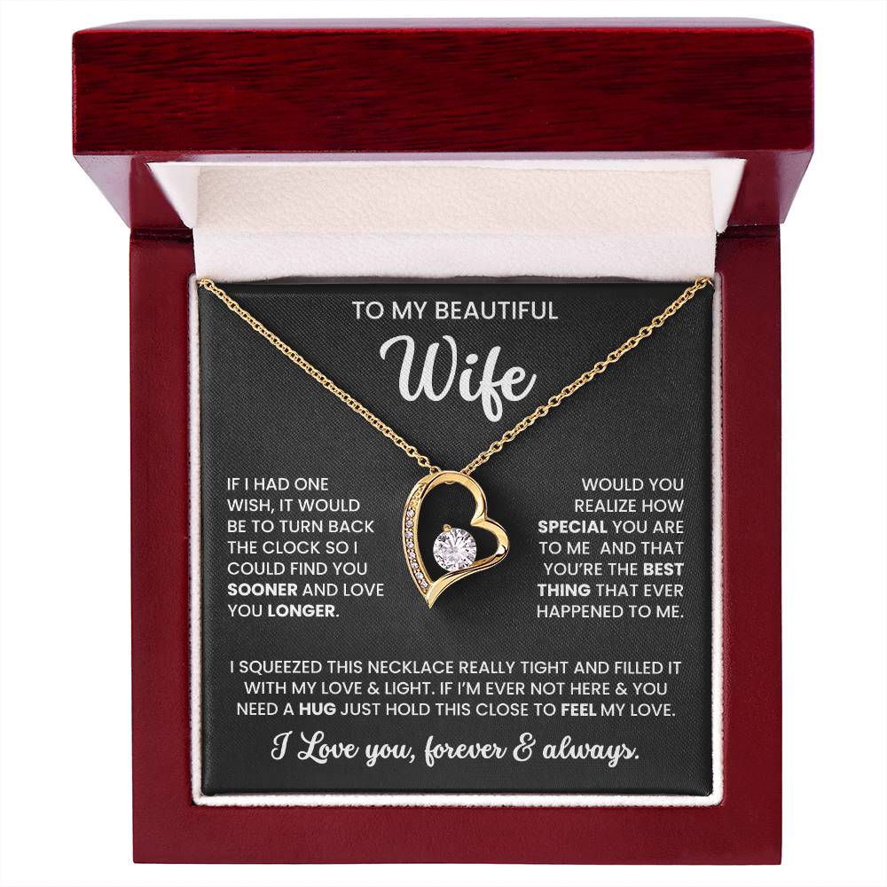To My Beautiful Wife – Sentimental Jewellery Set | Meaningful Gift for Wife