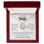 To My Beautiful Wife – Sparkling Jewellery Gift Set with Message Card