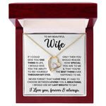 To My Beautiful Wife – Timeless Necklace Jewellery Gift | For Love, Anniversary & Special Moments
