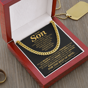 To My Son - I Will Love You, Believe In You and Be Proud of You - Necklace