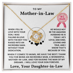 To My  Mother In Law - Thank You For Being An Incredible Mom - Necklace