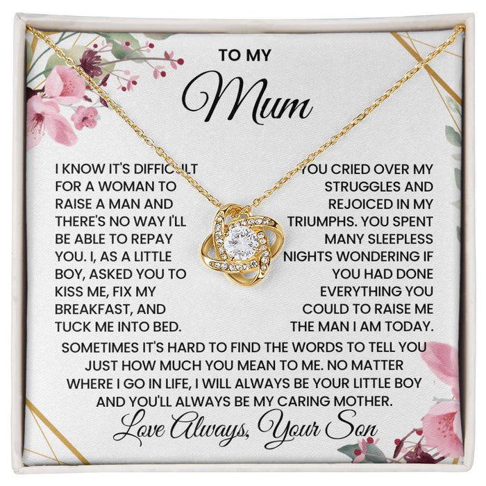 Mothers Day Gift For Mum - Love Knot Necklace