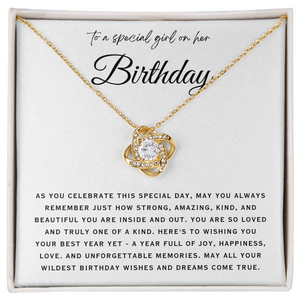Birthday Gift For Her - Birthday Necklace for Daughter