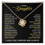 To My Daughter Necklace - I Love You Always from Dad