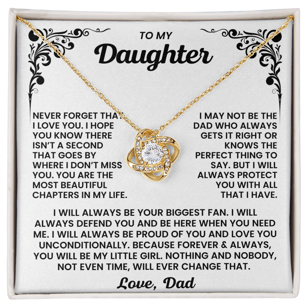 To My Daughter - You Are The Most Beautiful Chapters In My Life - Necklace