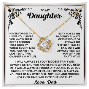 To My Daughter - You Are The Most Beautiful Chapters In My Life - Necklace
