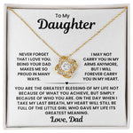 To My Daughter Necklace from Dad Lux435