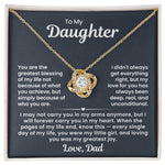 To My Daughter Necklace from Dad Lux434