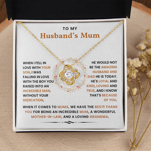 To My Husband's Mum- Loveknot Neclace- Mother's Day Gift