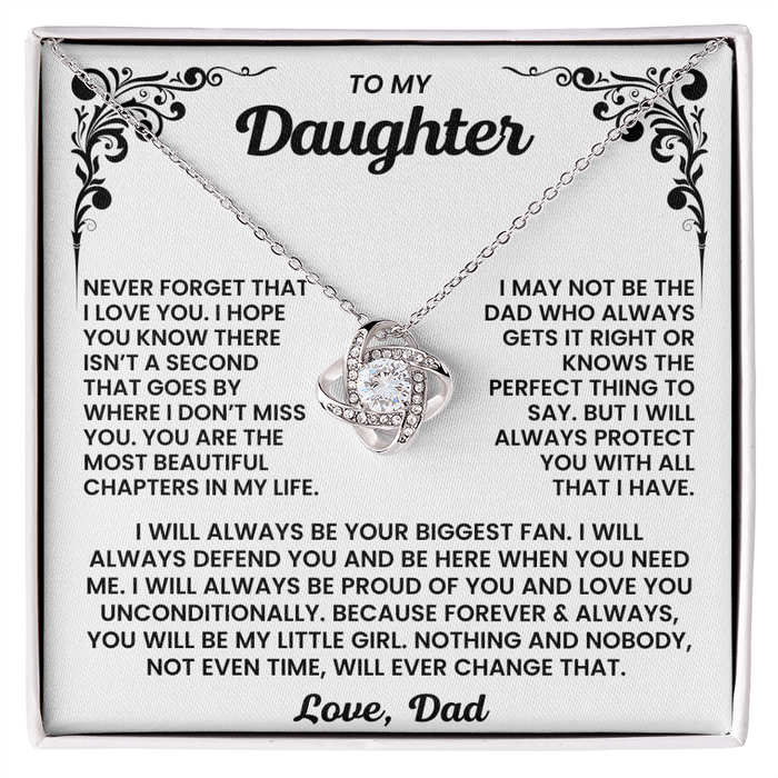To My Daughter - You Are The Most Beautiful Chapters In My Life - Necklace
