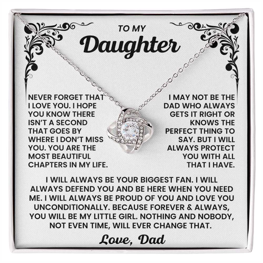 To My Daughter - You Are The Most Beautiful Chapters In My Life - Necklace