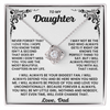 To My Daughter - You Are The Most Beautiful Chapters In My Life - Necklace