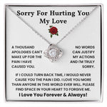I Love You I'm Sorry Gift For Her, Apology Gift For Her - Love Knot Necklace