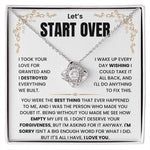 Let's Start Over Love Knot Necklace For Her- Meaningful Sorry Gift for Her