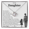 To My Daughter - You Will Always Be My Baby Girls - Love Knot Necklace