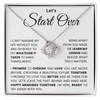 Let's Start Over - Love Knot Necklace - I Promise to Cherish and Love You Like Never Before