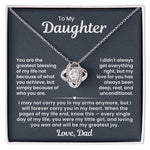 To My Daughter - Loving You Was and Will Be My Greatest Joy -Necklace from Dad Lux321
