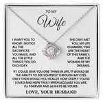 To My Wife - You Are The Heart of This Family - Necklace Lux717