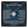To My Boyfriend's Mum - I Feel So Lucky and Grateful To Have You In My Life - Necklace