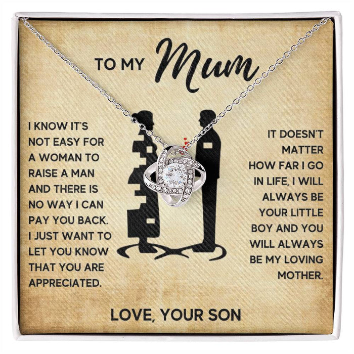 I Will Always Be Your Little Boy - Mothers Day Gift Necklace for Mom
