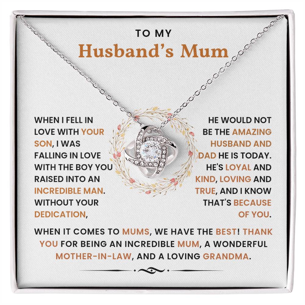 To My Husband's Mum- Loveknot Neclace- Mother's Day Gift