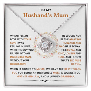 To My Husband's Mum- Loveknot Neclace- Mother's Day Gift