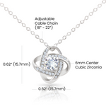 Let's Start Over Love Knot Necklace For Her- Meaningful Sorry Gift for Her