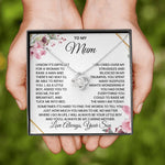 Mothers Day Gift For Mum - Love Knot Necklace
