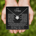Mothers Day Gift For Mum - Love Knot Necklace for Mum